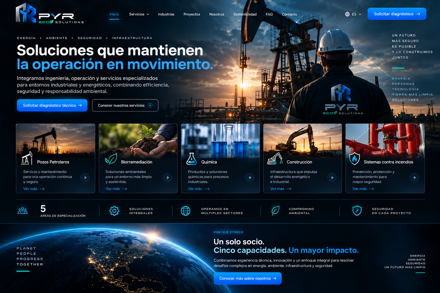 Identidad visual PYRECO SOLUTIONS